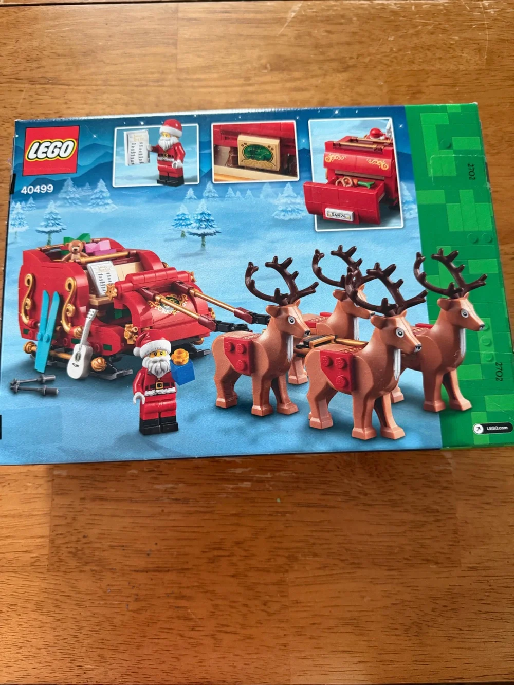 Lego Red Sleigh with Brown Reindeer Holiday Set